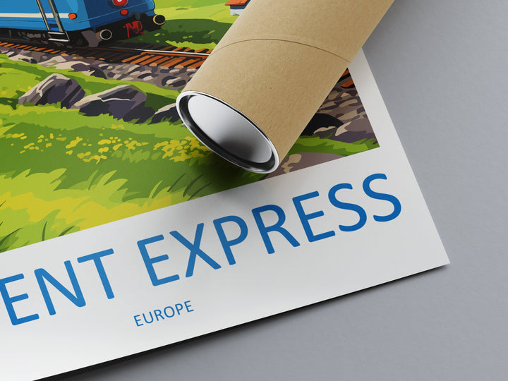Orient Express Travel Print Wall Art Orient Express Wall Hanging Home Décor Orient Express Gift Art Lovers Europe Art Lover Gift Europe Deco