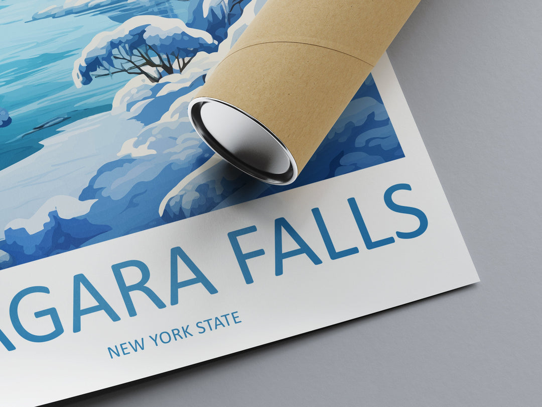 Niagara Falls Travel Print Wall Art Niagara Falls Wall Hanging Home Décor Niagara Falls Gift Art Lovers New York State Art Gift Lover Print