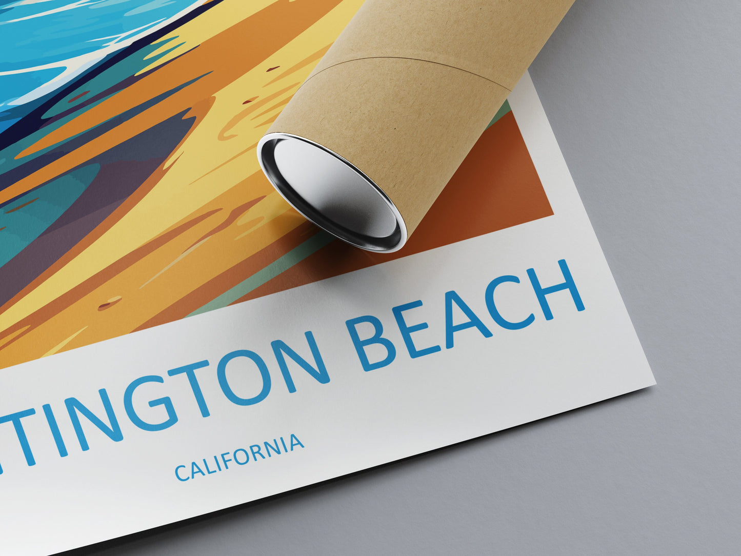 Huntington Beach Travel Print Wall Art Huntington Beach Wall Hanging Home Décor Huntington Beach Gift Art Lovers California Art Lover Gift