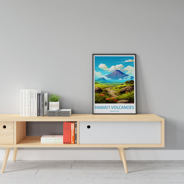 Hawai'i Volcanoes National Park Travel Print Wall Art Hawai'i Volcanoes Wall Hanging Home Décor Hawai'i Volcanoes Gift Art Lovers