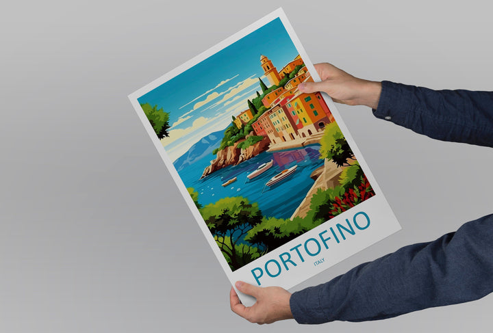 Portofino Travel Print Wall Art Portofino Wall Hanging Home Décor Portofino Gift Art Lovers Italy Art Lover Gift Portofino Print Portofino