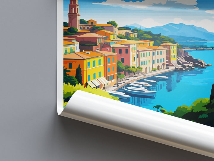 Portofino Travel Print Wall Art Portofino Wall Hanging Home Décor Portofino Gift Art Lovers Italy Art Lover Gift Portofino Print Portofino