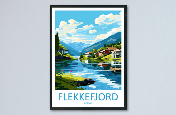 Flekkefjord Travel Print Flekkefjord Norway Home Décor Flekkefjord Art Print Room Print For Flekkefjord Gift Art