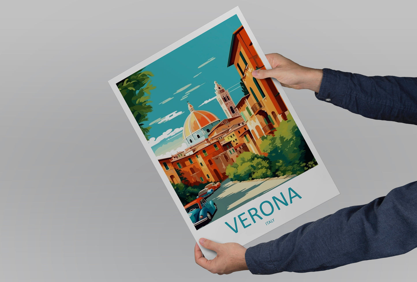 Verona Travel Print Wall Art Verona Italy Wall Hanging Home Decoration Verona Gift Art Lovers Wall Art Print Verona Italy Wall Art Poster