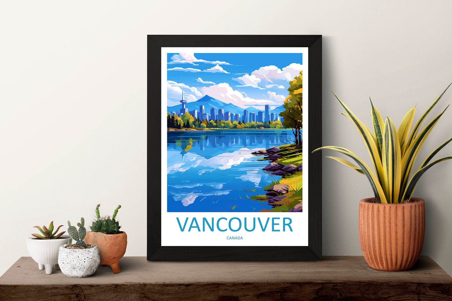 Vancouver Travel Print Wall Art Vancouver Wall Hanging Home Décor Vancouver Gift Art Lovers Canada Art Lover Gift Vancouver Gift