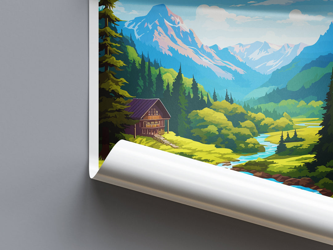 Olympic National Park Travel Print Wall Art Olympic National Park Wall Hanging Home Décor Olympic National Park Art Gift Poster