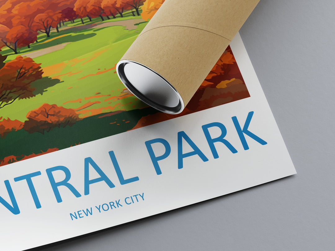 Central Park Travel Print Wall Art Central Park Wall Hanging Home Décor Central Park Gift Art Lovers New York State Art Gift Lover Print