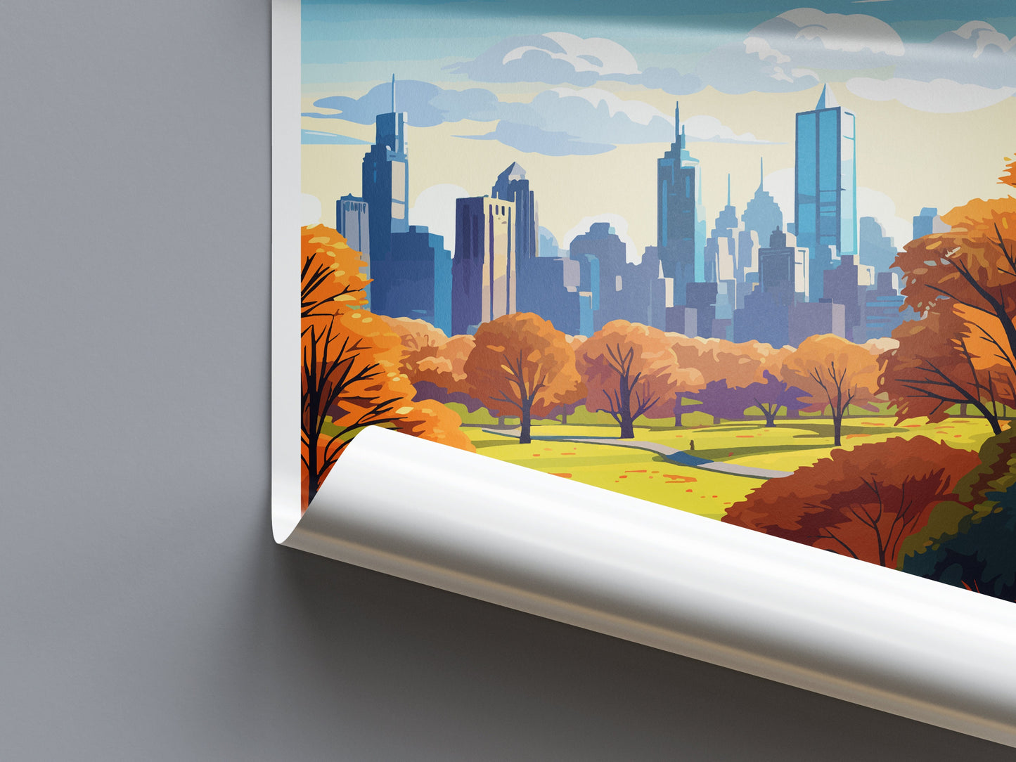 Central Park Travel Print Wall Art Central Park Wall Hanging Home Décor Central Park Gift Art Lovers New York State Art Gift Lover Print