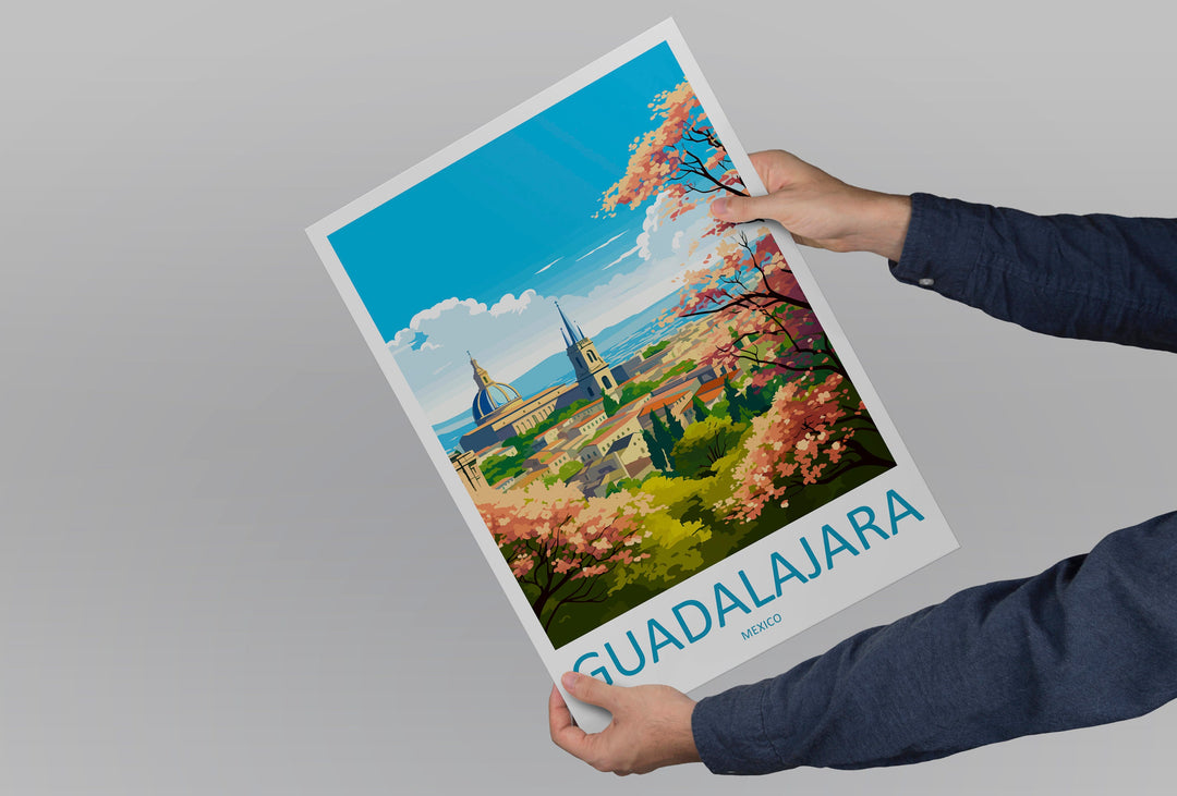 Guadalajara Travel Print Wall Art Guadalajara Wall Hanging Home Decoration Guadalajara Gift Art Lovers Wall Art Print Art Guadalajara Decor