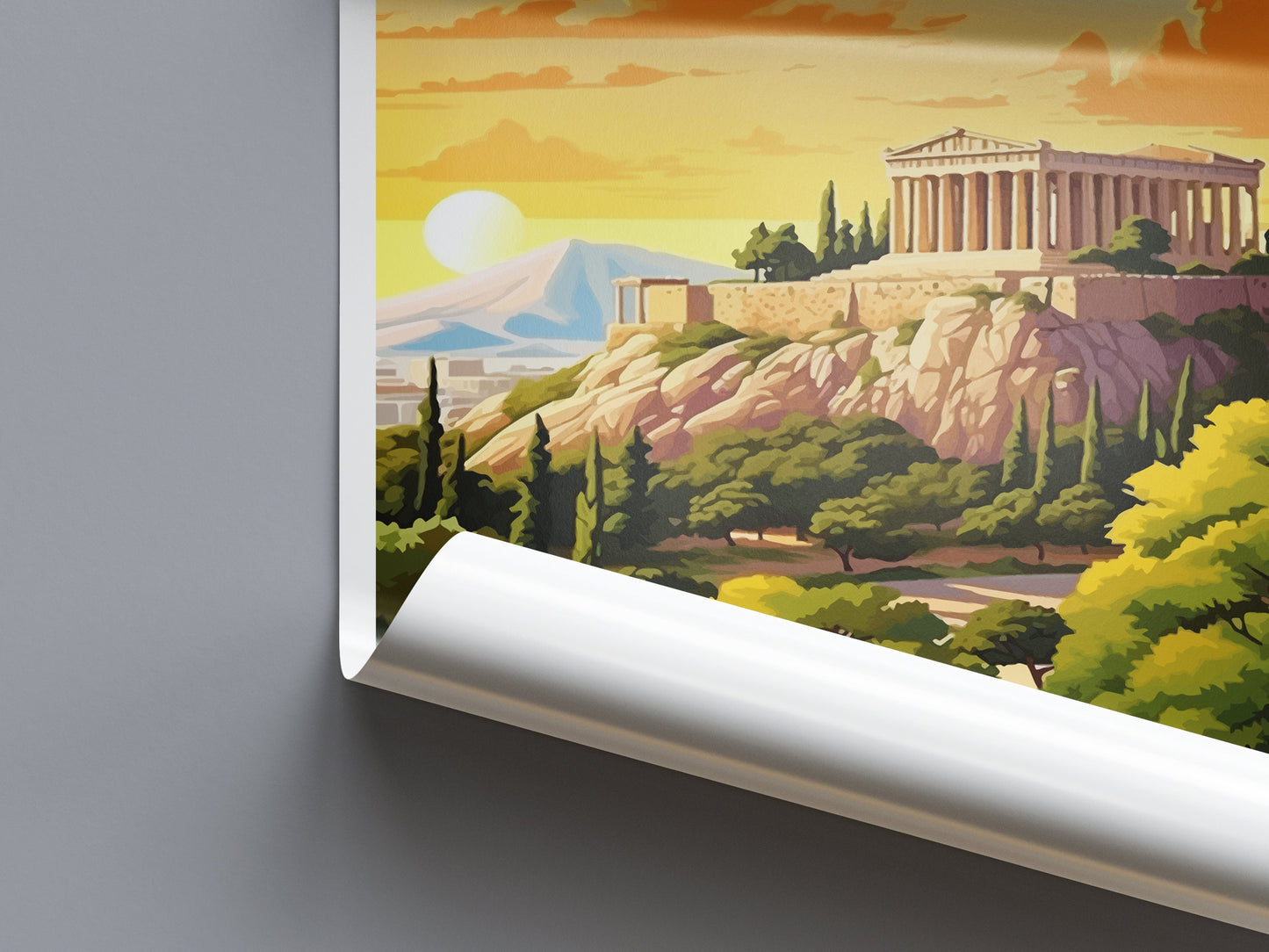 Athens Travel Print Wall Art Athens Greece Wall Hanging Home Decoration Athens Gift Art Lovers Wall Art Print Athens Greece Wall Poster Art