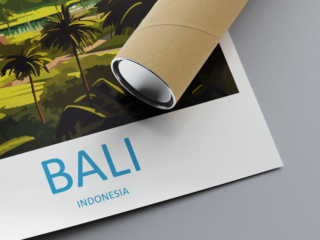 Bali Travel Print Wall Art Bali Wall Hanging Home Décor Bali Gift Art Lovers Indonesia Art Lover Gift Bali Travel Art Poster