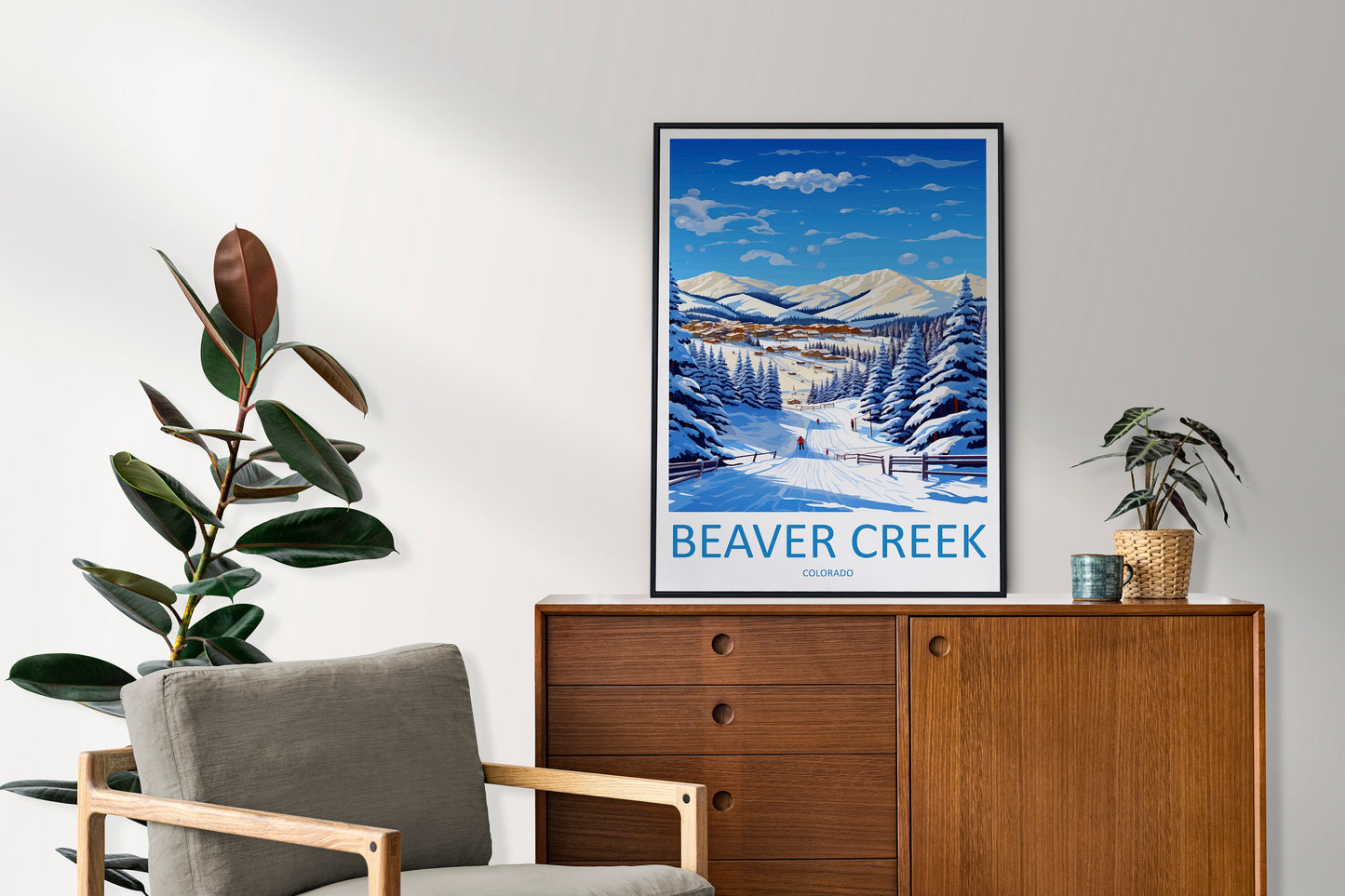 Beaver Creek Travel Print Wall Art Beaver Creek Wall Hanging Home Décor Beaver Creek Gift Art Lovers Ski Art Lover Gift St. Anton Print