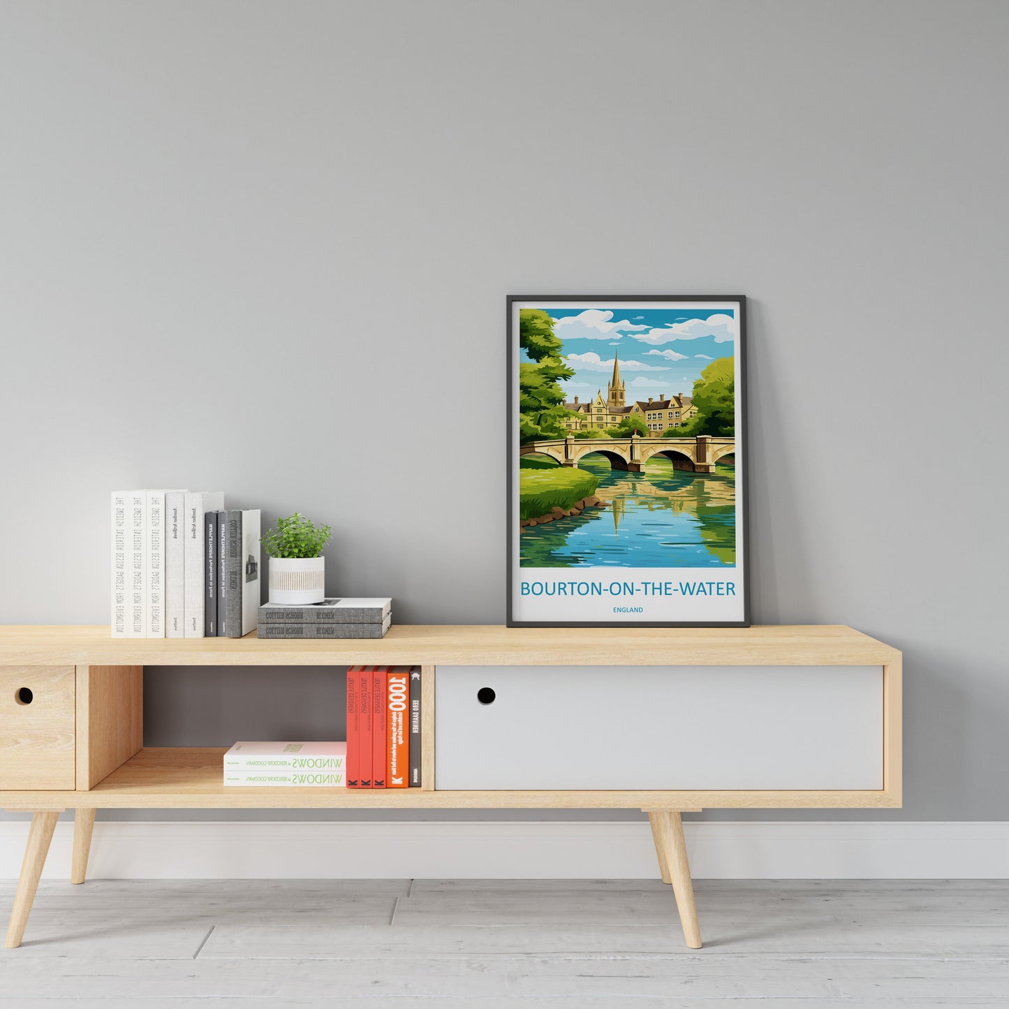 Bourton On The Water Travel Print Wall Art Bourton On The Water Wall Hanging Home Décor Bourton On The Water Gift Art Lovers England Art