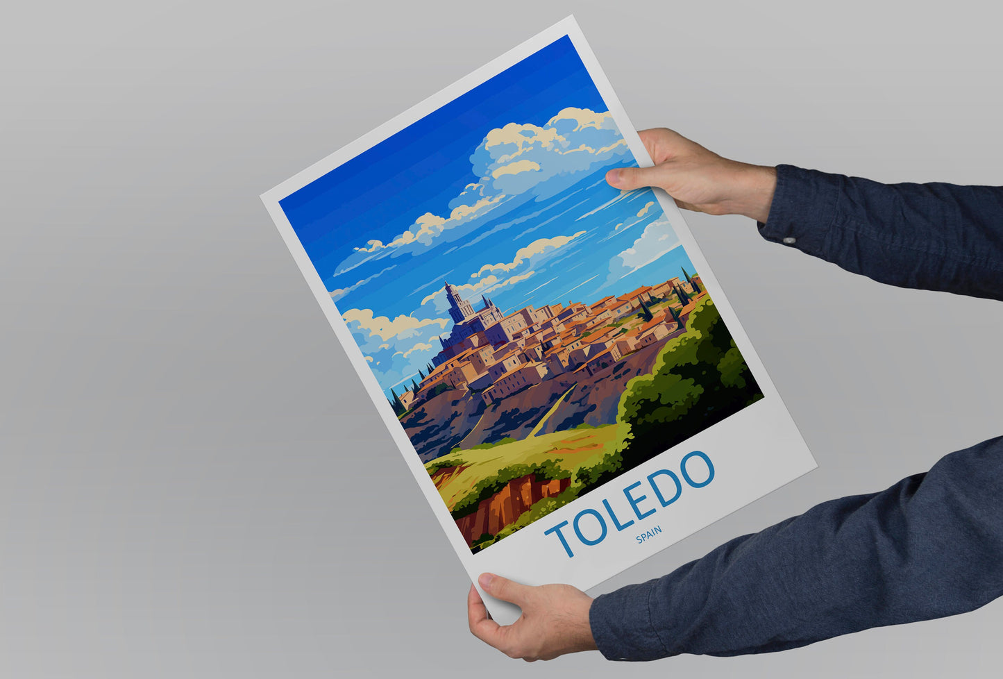 Toledo Travel Print Wall Art Toledo Wall Hanging Home Décor Toledo Gift Art Lovers Spain Art Lover Gift Toledo Print Spain Wall Art