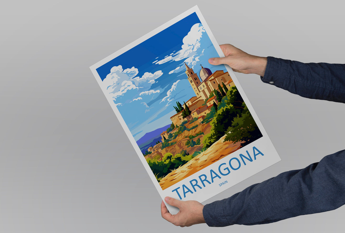 Tarragona Travel Print Wall Art Tarragona Wall Hanging Home Décor Tarragona Gift Art Lovers Spain Art Lover Gift Tarragona Print Spain Art