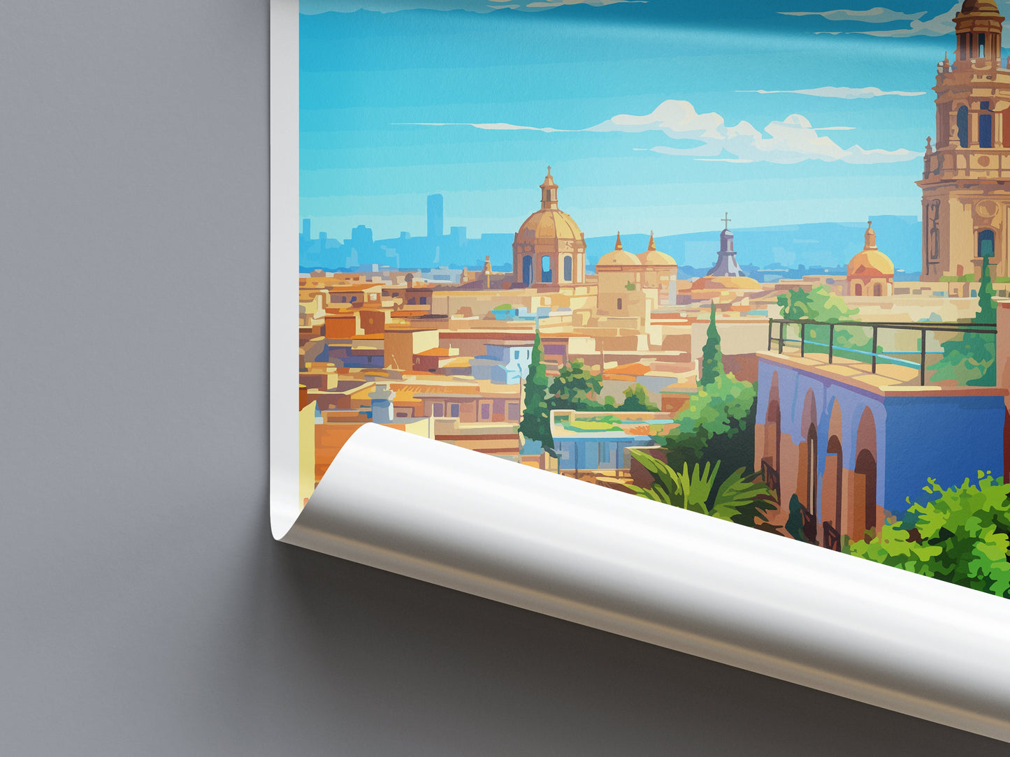 Seville Travel Print Wall Art Seville Wall Hanging Home Décor Seville Gift Art Lovers Spain Art Lover Gift Seville Print Spain Wall Art Deco