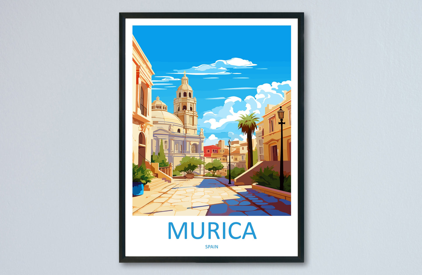 Murica Travel Print Wall Art Murica Wall Hanging Home Décor Murica Gift Art Lovers Spain Art Lover Gift Murica Wall Décor Murica Spain Print