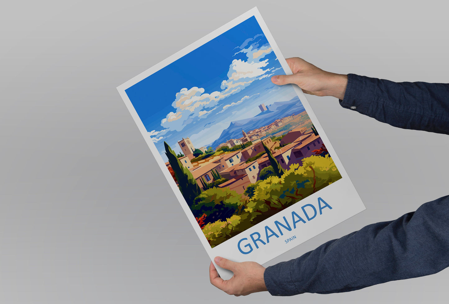 Granada Travel Print Wall Art Granada Wall Hanging Home Décor Granada Gift Art Lovers Spain Art Lover Gift Granada Wall Décor Granada Art