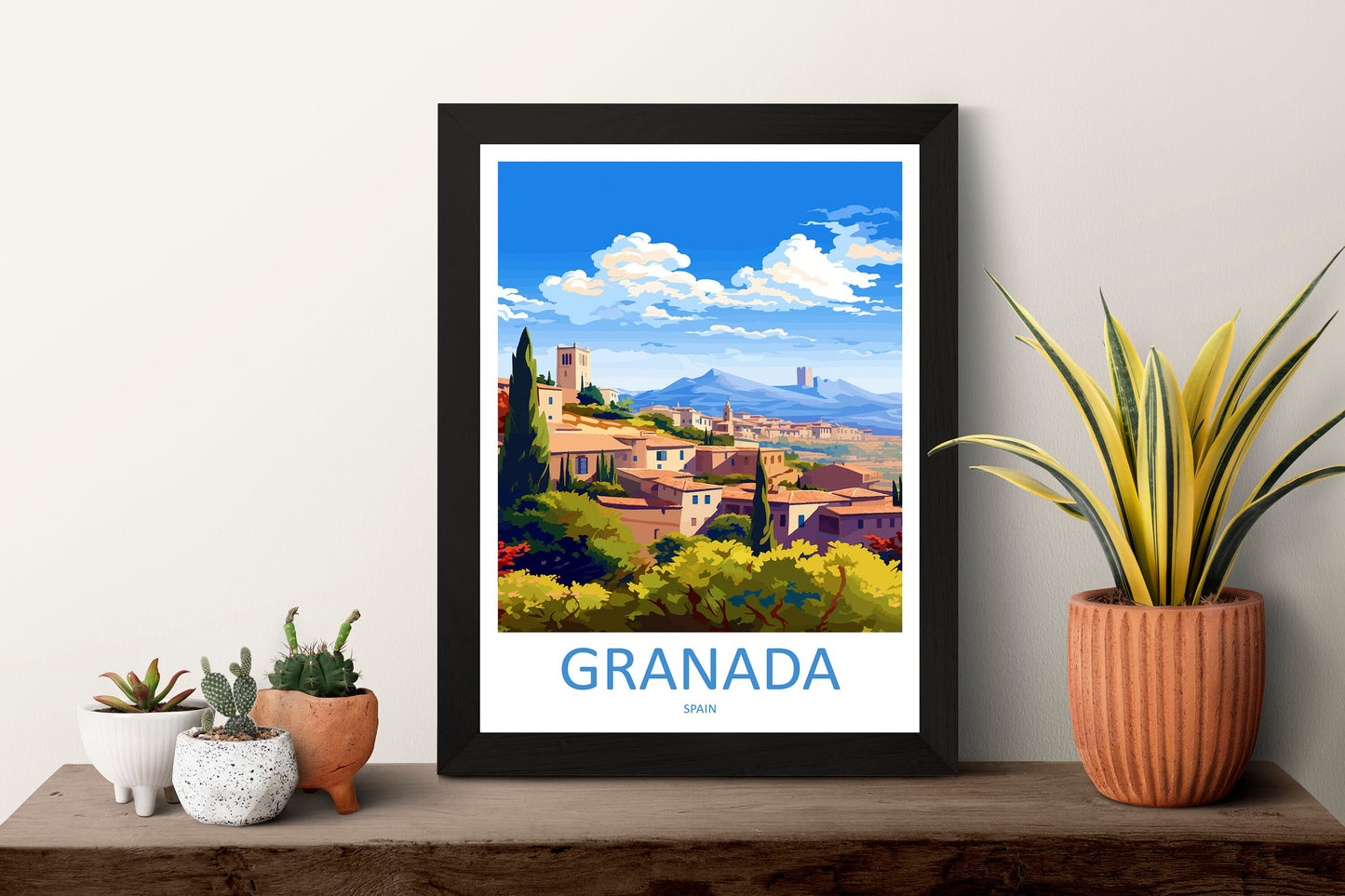 Granada Travel Print Wall Art Granada Wall Hanging Home Décor Granada Gift Art Lovers Spain Art Lover Gift Granada Wall Décor Granada Art