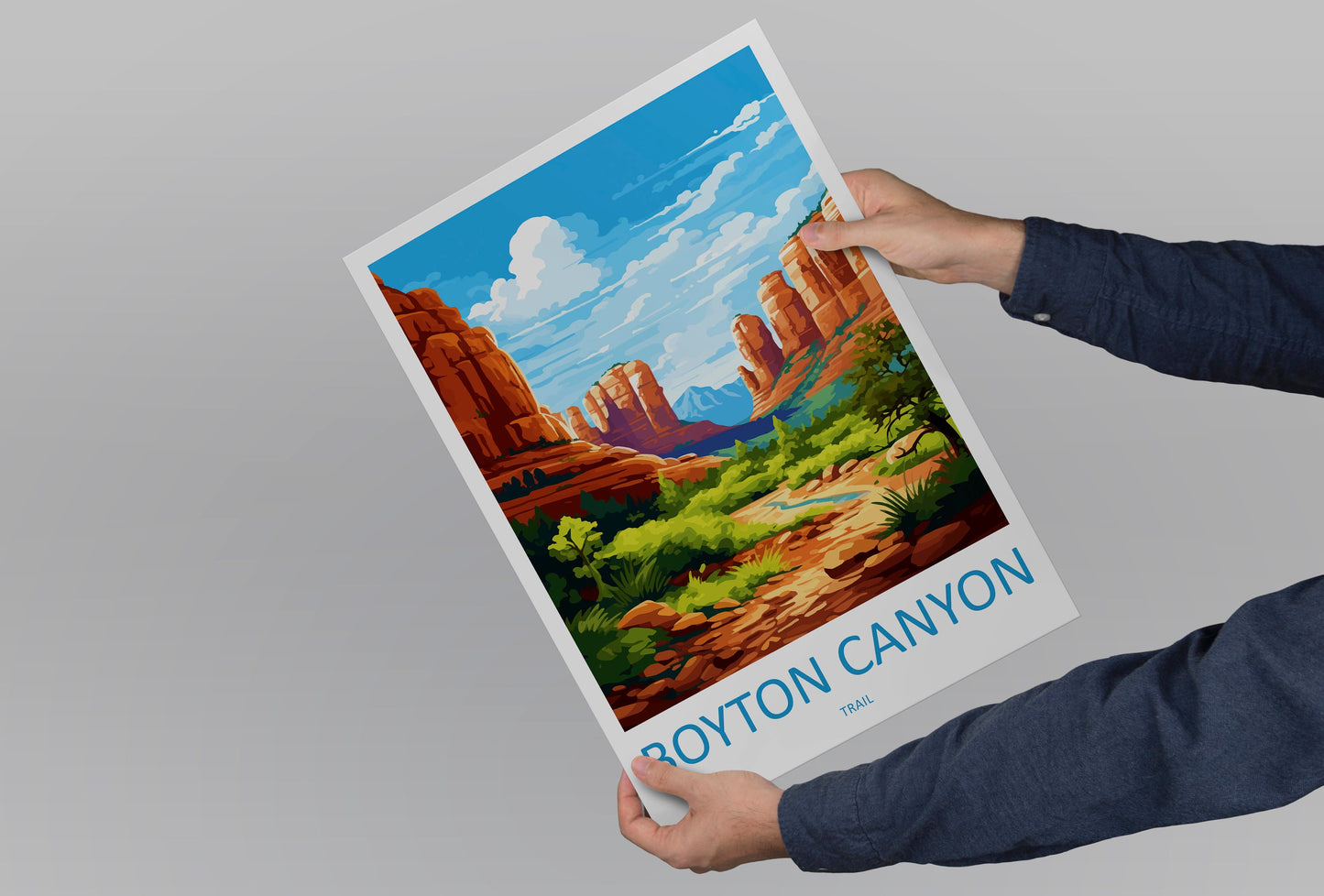 Boynton Canyon Trail Travel Print Wall Art Boynton Canyon Trail Wall Hanging Home Decor Boynton Canyon Trail Lovers Arizona Art