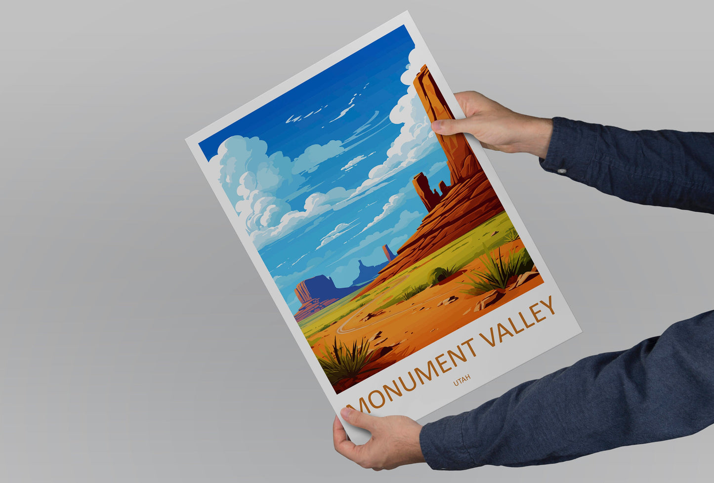 Monument Valley Travel Print Wall Art Monument Valley Wall Hanging Home Decor Arizona Art Gift Monument Valley Lovers Arizona Desert Art