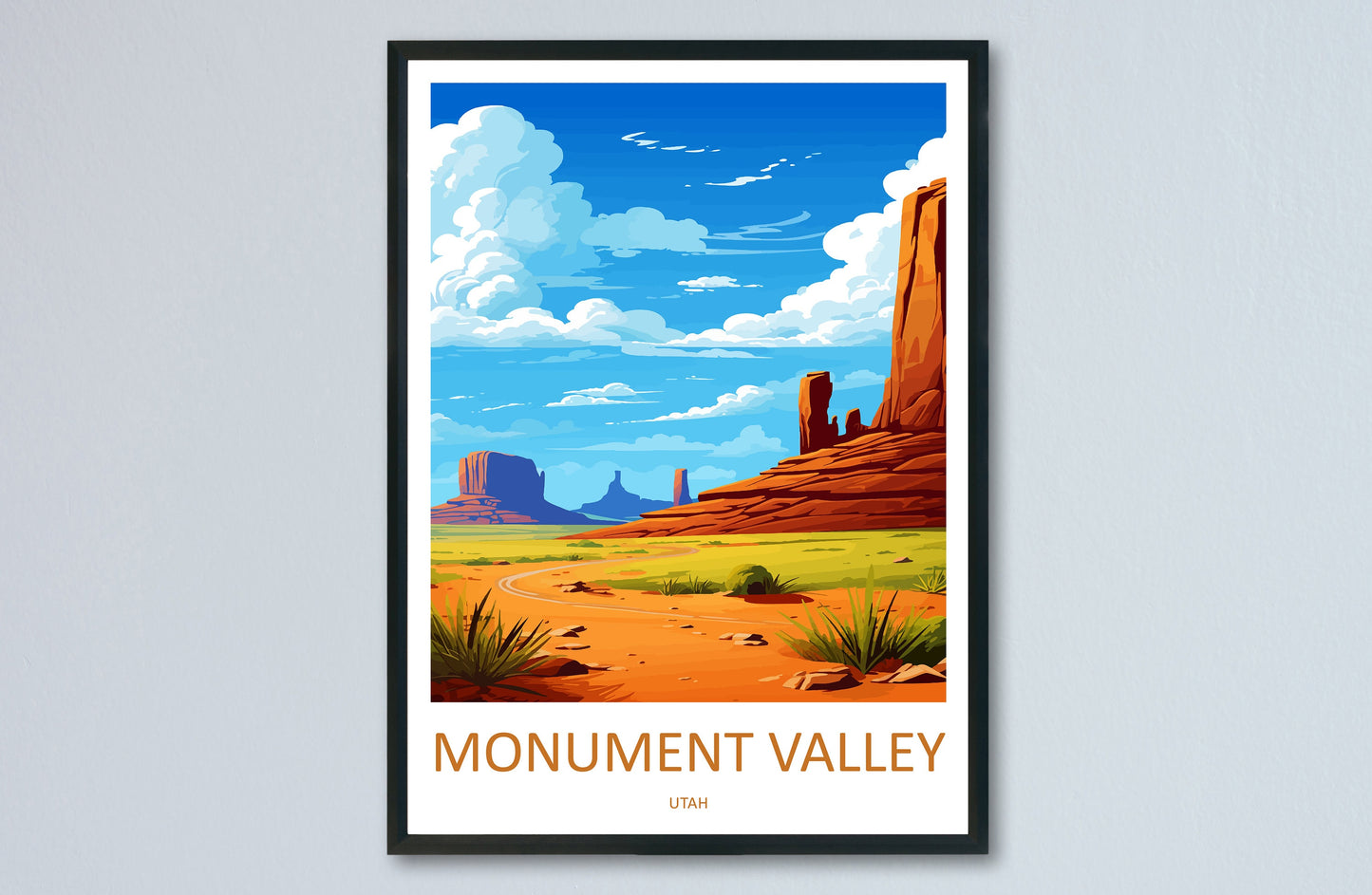 Monument Valley Travel Print Wall Art Monument Valley Wall Hanging Home Decor Arizona Art Gift Monument Valley Lovers Arizona Desert Art
