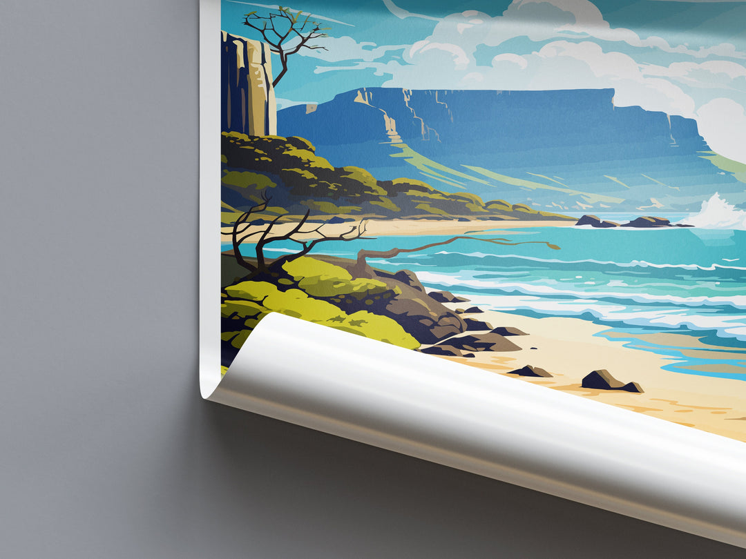 Table Mountain Travel Print Wall Art Table Mountain Wall Hanging Home Décor Table Mountain Gift Lovers South Africa Art Print Table Mountain