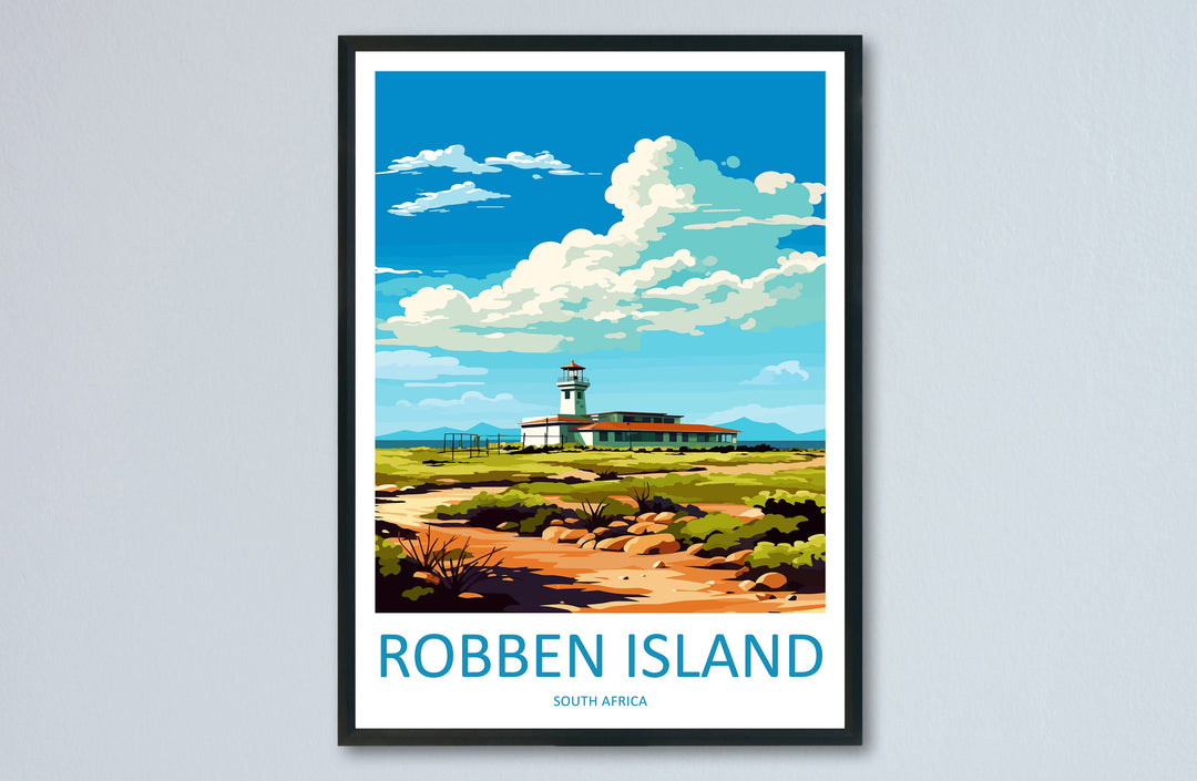 Robben Island Travel Print Wall Art Robben Island Wall Hanging Home Décor Robben Island Gift Lovers South Africa Art Print Robben Island