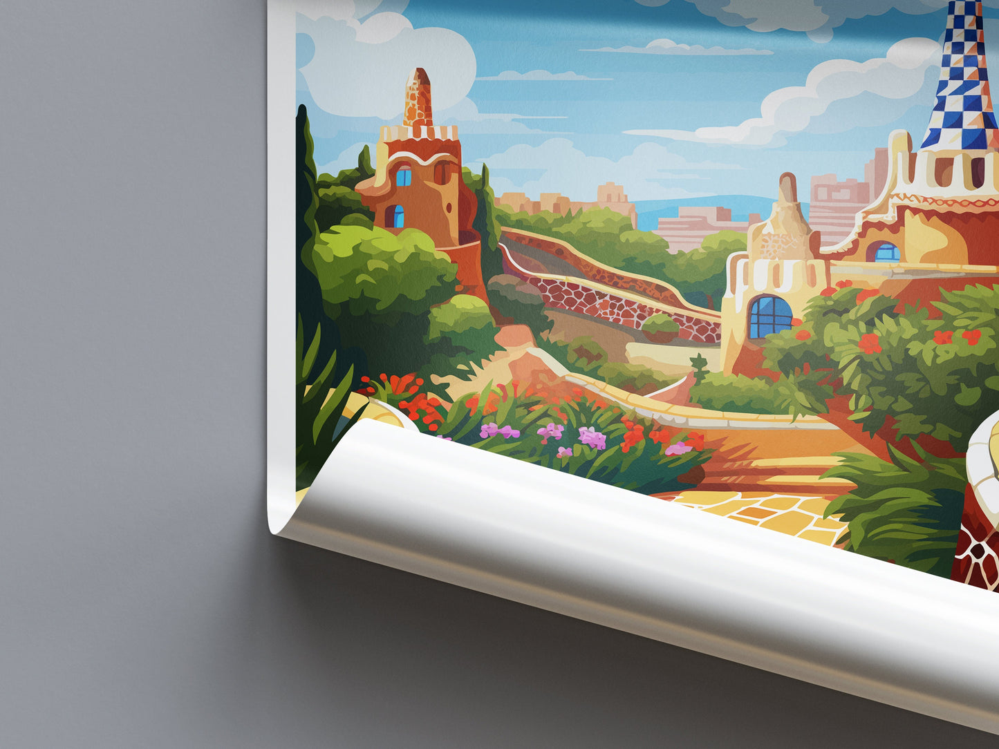 Barcelona Travel Print Wall Art Barcelona Wall Hanging Home Décor Barcelona Gift Art Lovers Spain Art Lover Gift Barcelona Print Spain Art
