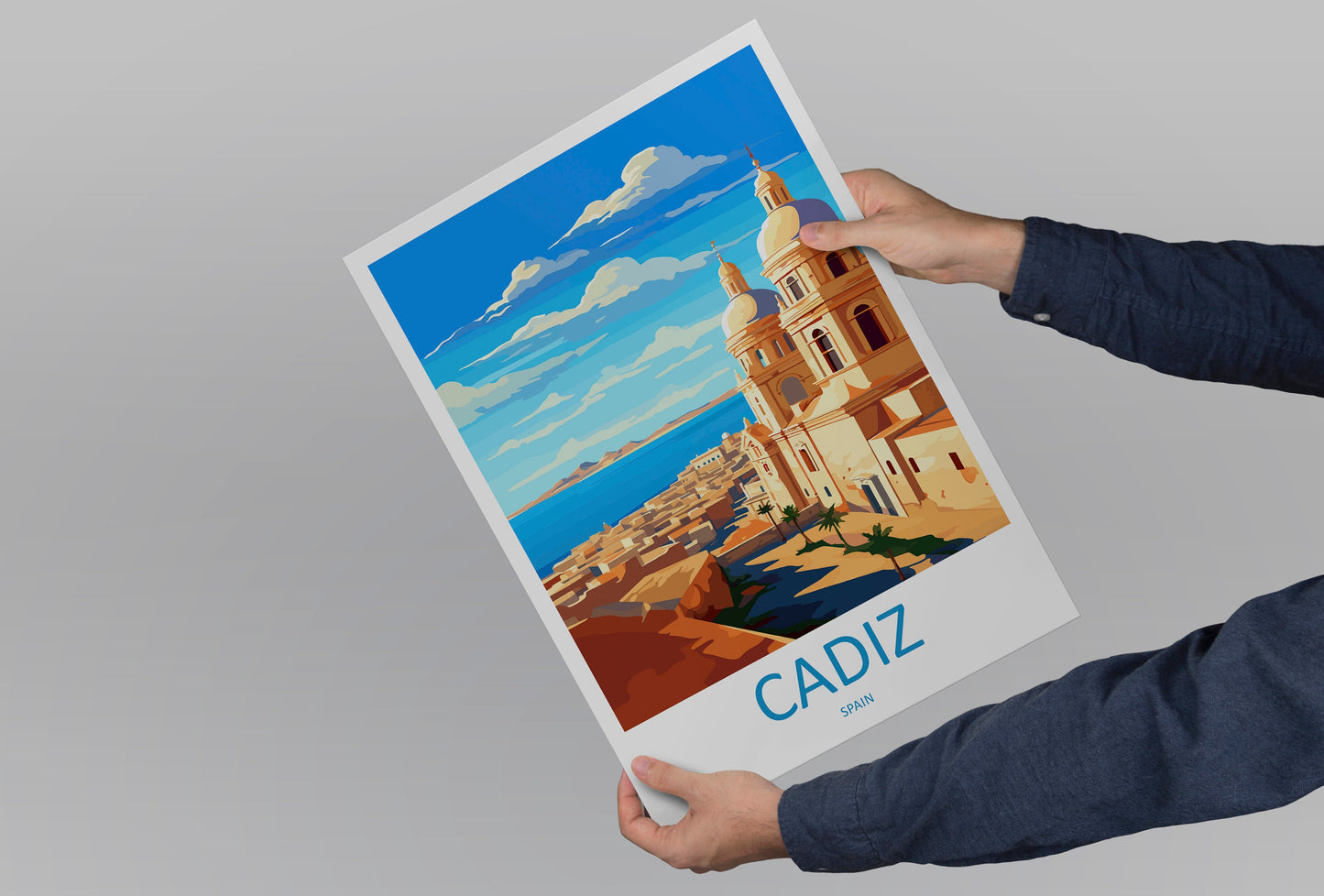 Cadiz Travel Print Wall Art Cadiz Wall Hanging Home Décor Cadiz Gift Art Lovers Spain Art Lover Gift Cadiz Wall Décor Cadiz Spain Poster Art