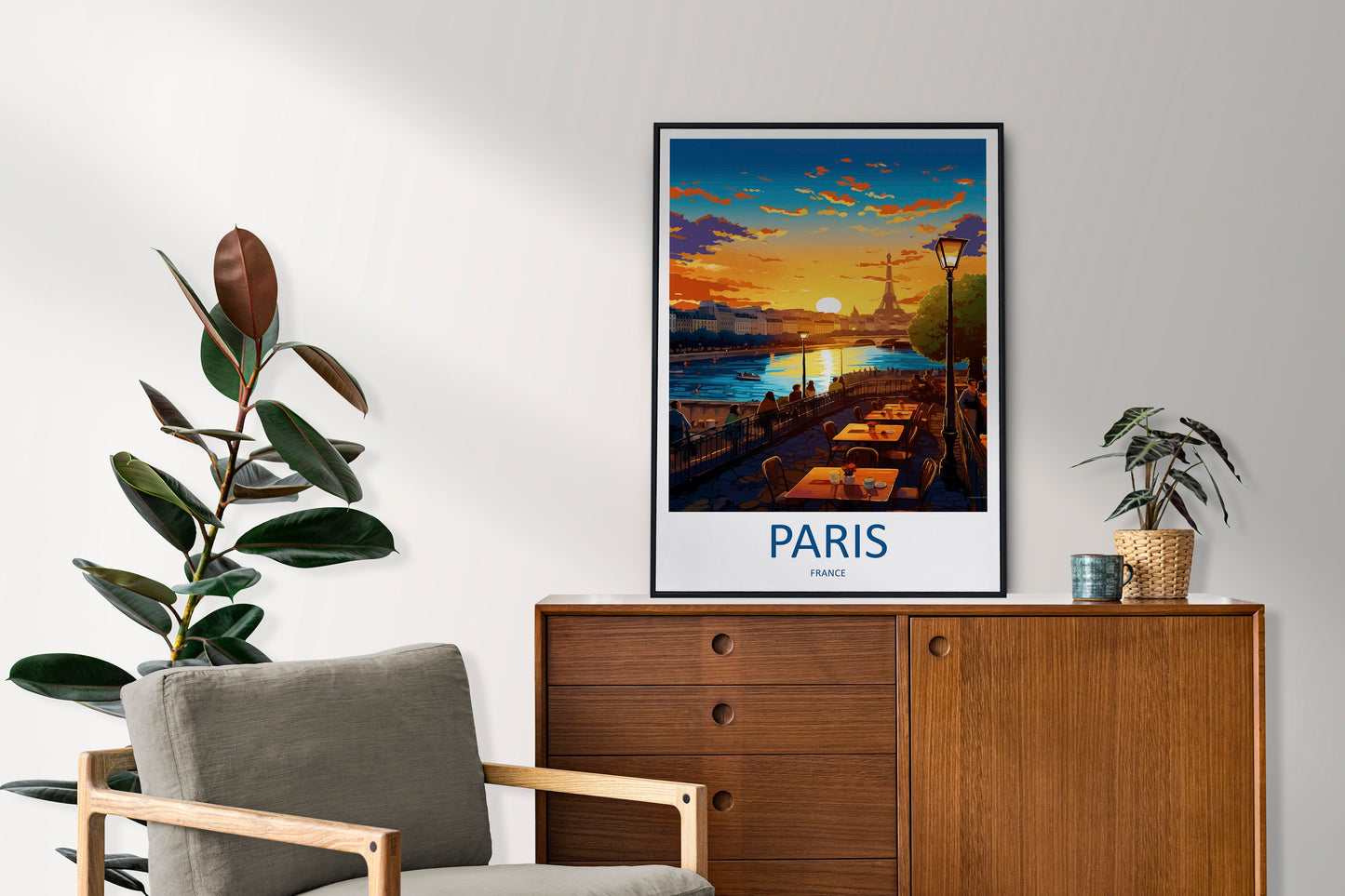 Paris Travel Print Wall Art Paris Wall Hanging Home Décor Paris Gift Art Lovers France Art Lover Gift Paris Print France Wall Art Décor