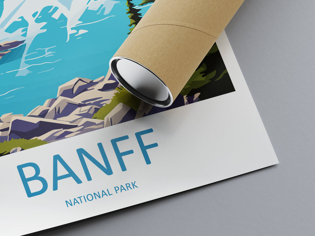 Banff National Park Travel Print Wall Art Banff Wall Hanging Home Décor Banff Gift Art Lovers Canada Art Lover Gift