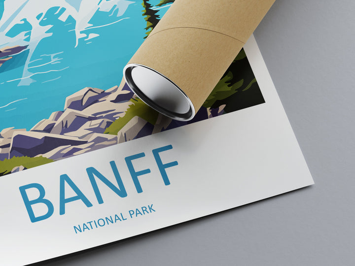Banff National Park Travel Print Wall Art Banff Wall Hanging Home Décor Banff Gift Art Lovers Canada Art Lover Gift