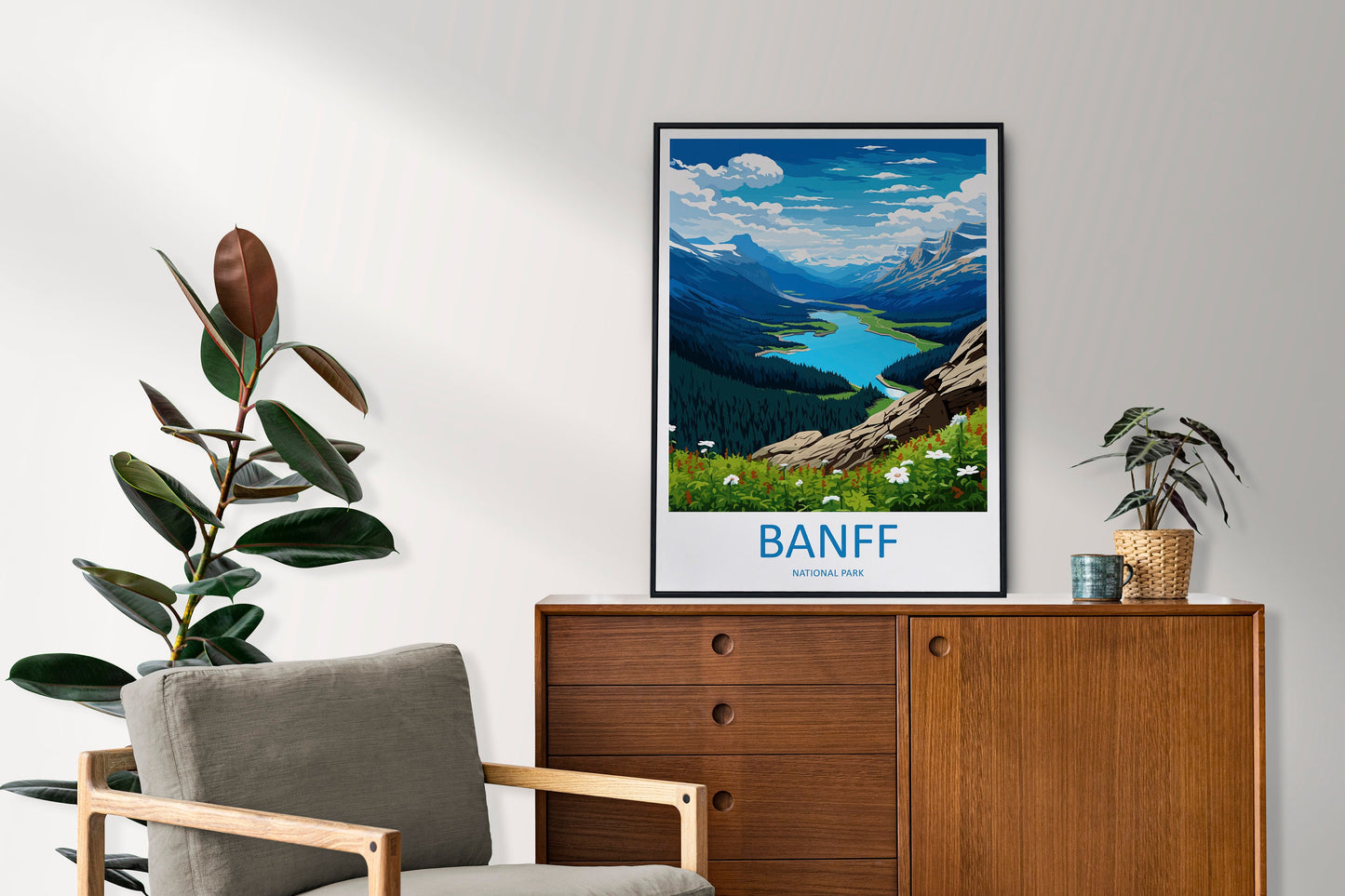 Banff National Park Travel Print Wall Art Banff Wall Hanging Home Décor Banff Gift Art Lovers Canada Art Lover Gift