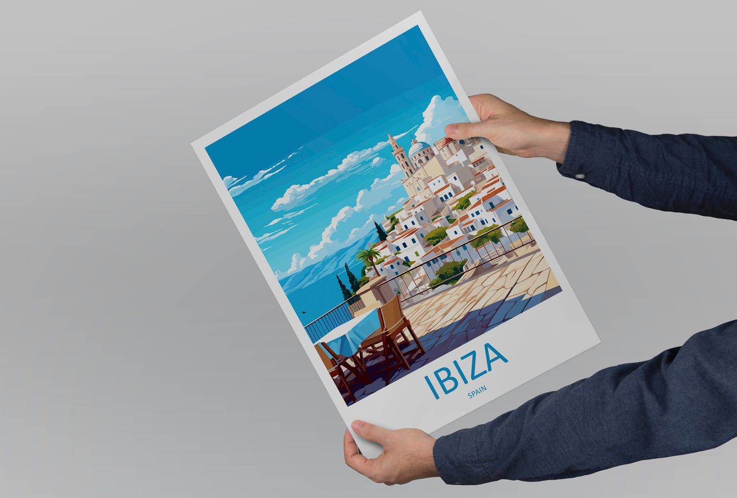Ibiza Travel Print Wall Art Ibiza Wall Hanging Home Décor Ibiza Gift Art Lovers Spain Art Lover Gift Ibiza Wall Décor Ibiza Spain Print