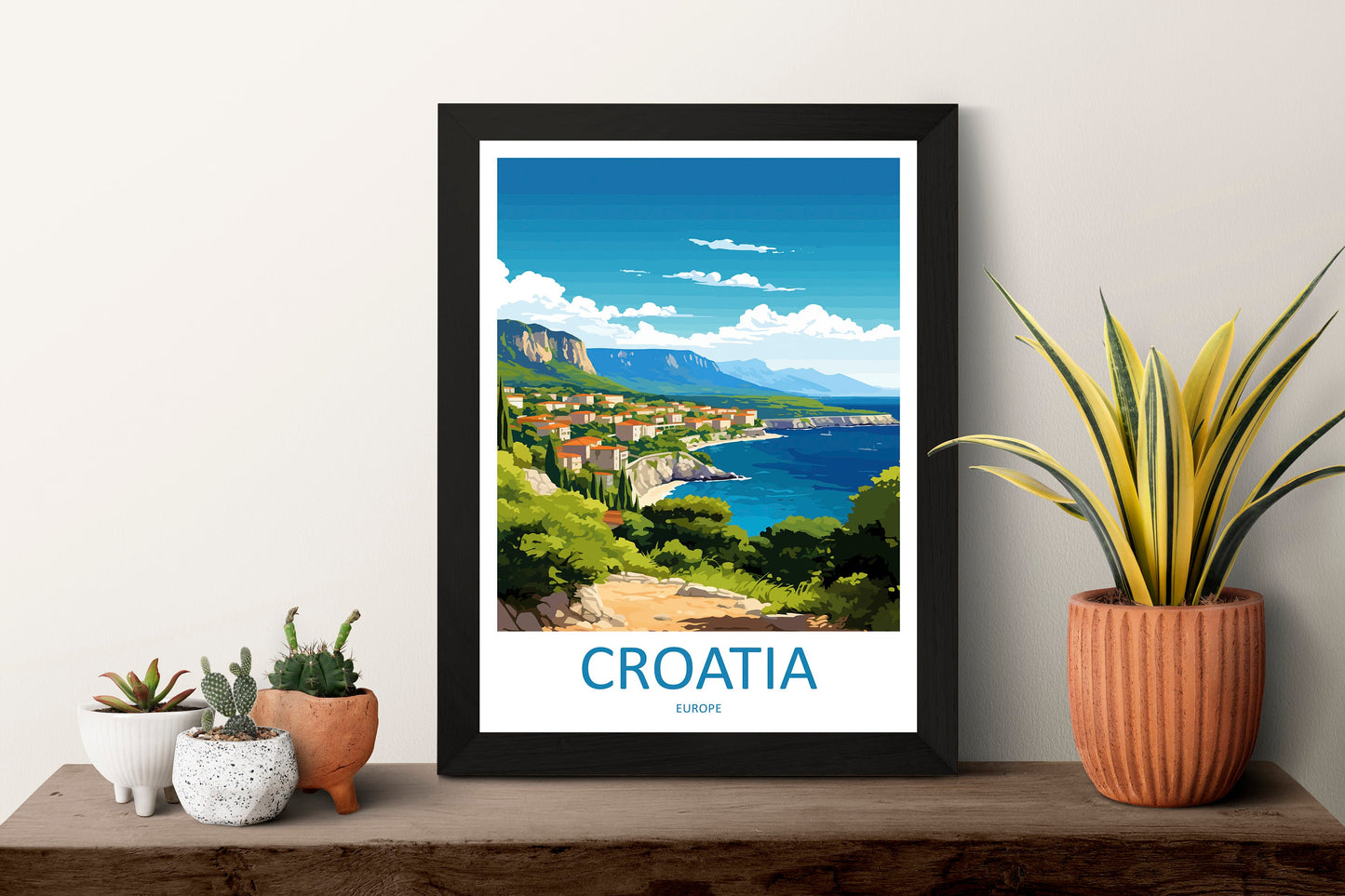 Croatia Travel Print Wall Art Croatia Wall Hanging Home Décor Croatia Gift Art Lovers Croatia Art Lover Gift Croatia Poster