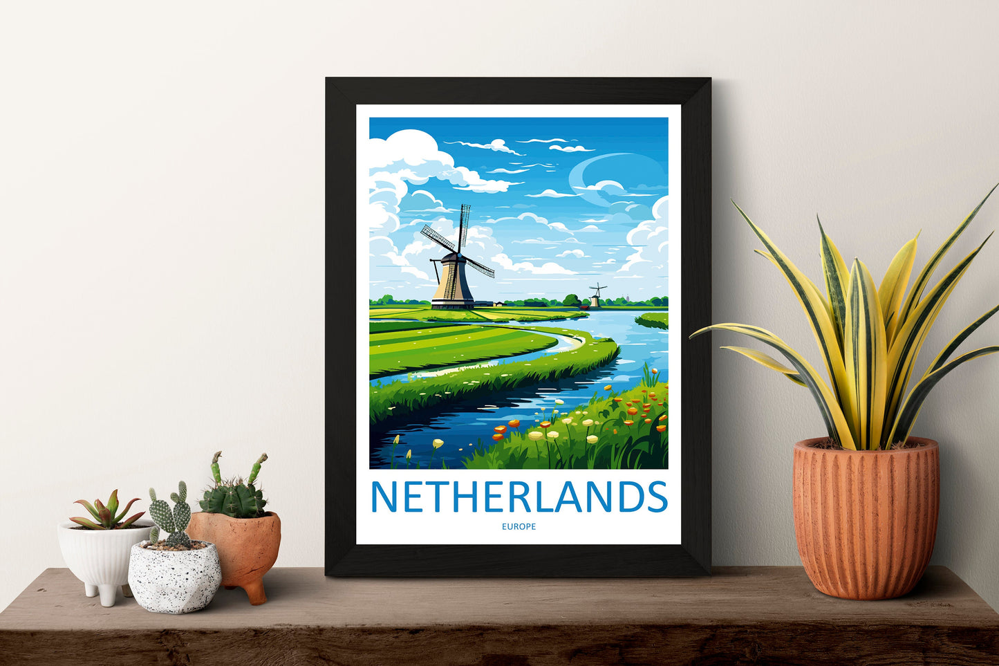 Netherlands Travel Print Wall Art Netherlands Wall Hanging Home Décor Netherlands Gift Art Lovers Netherlands Art Lover Gift Netherlands
