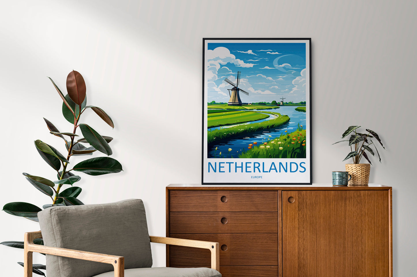 Netherlands Travel Print Wall Art Netherlands Wall Hanging Home Décor Netherlands Gift Art Lovers Netherlands Art Lover Gift Netherlands