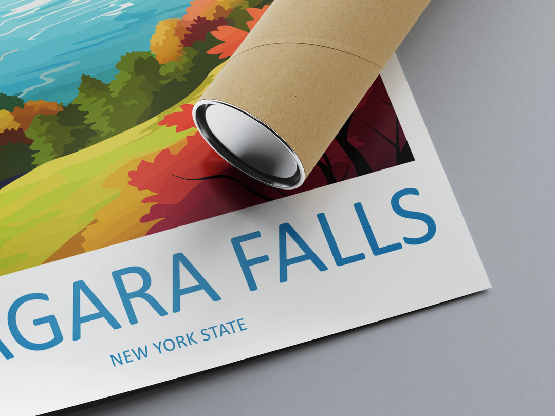 Niagara Falls Travel Print Wall Art Niagara Falls Wall Hanging Home Décor Niagara Falls Gift Art Lovers New York State Art Gift Lover Print