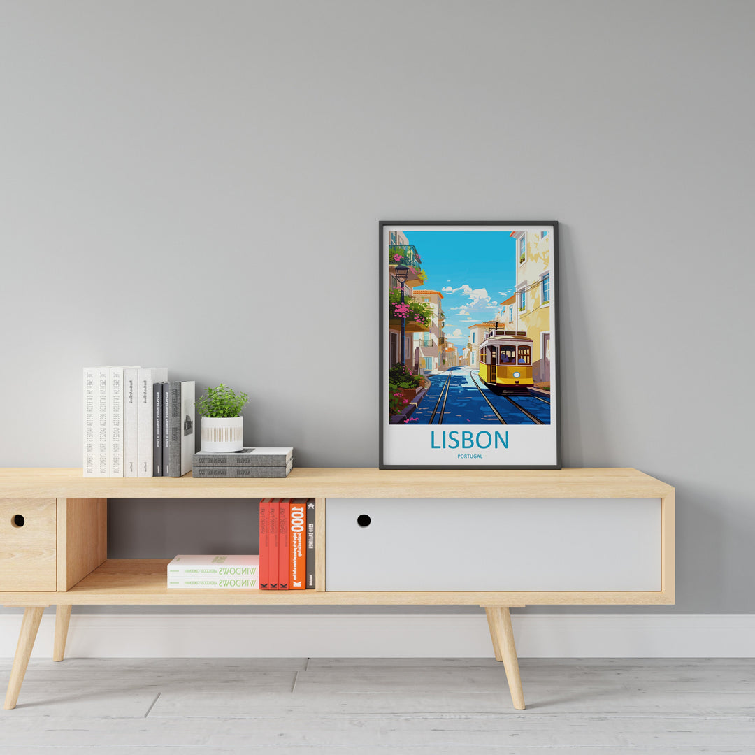 Lisbon Travel Print Wall Art Lisbon Wall Hanging Home Décor Lisbon Gift Art Lovers Portugal Art Lover Gift Lisbon Poster