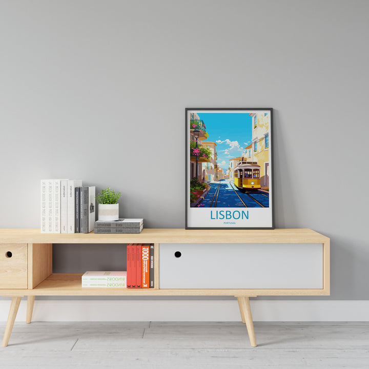 Lisbon Travel Print Wall Art Lisbon Wall Hanging Home Décor Lisbon Gift Art Lovers Portugal Art Lover Gift Lisbon Poster