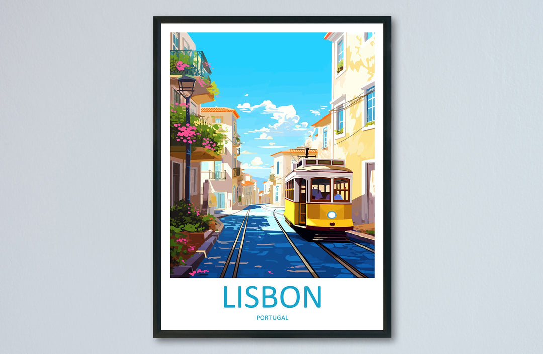 Lisbon Travel Print Wall Art Lisbon Wall Hanging Home Décor Lisbon Gift Art Lovers Portugal Art Lover Gift Lisbon Poster