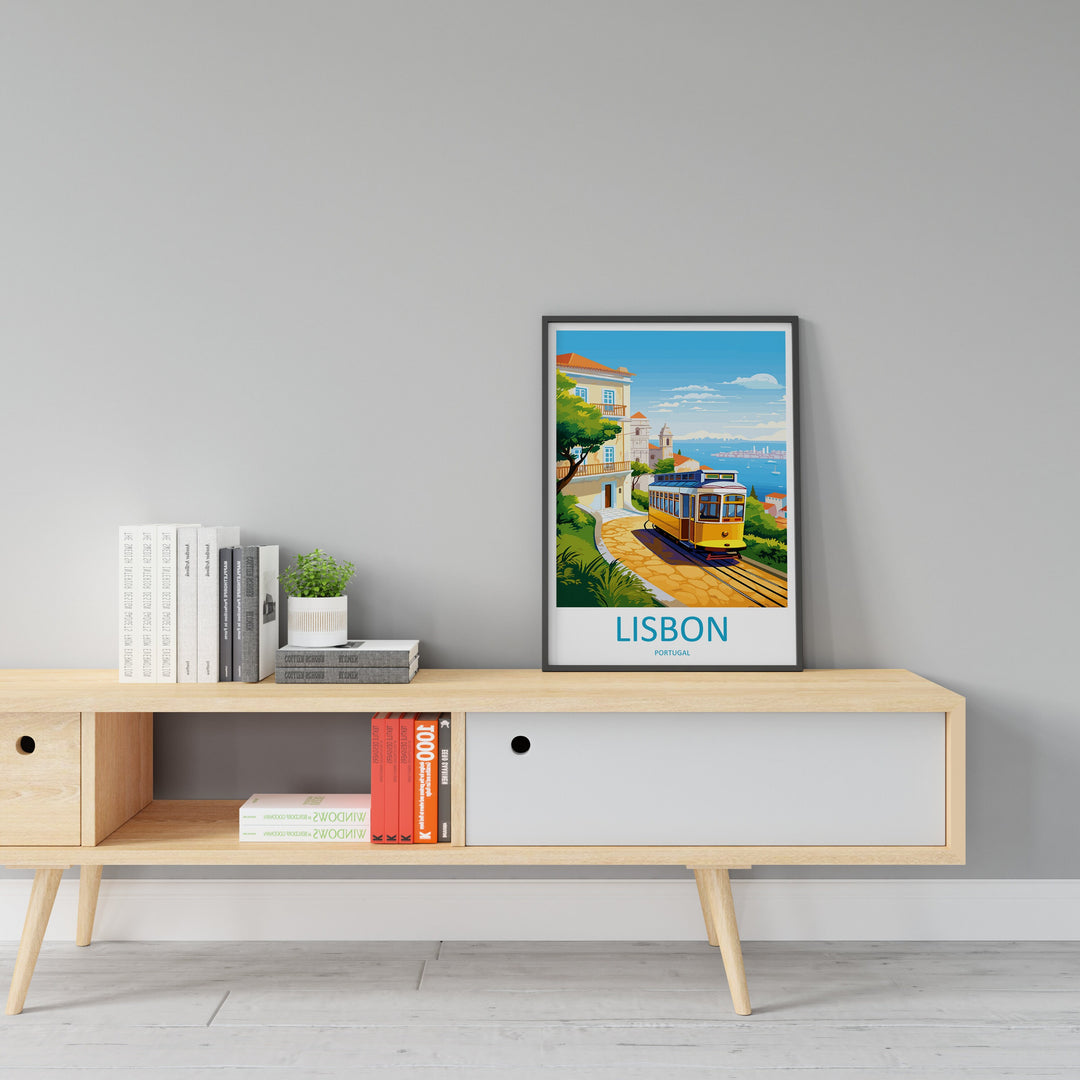 Lisbon Travel Print Wall Art Lisbon Wall Hanging Home Décor Lisbon Gift Art Lovers Portugal Art Lover Gift Lisbon Poster