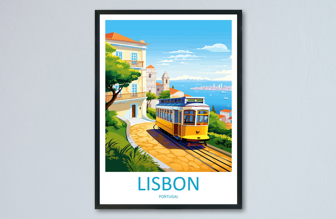 Lisbon Travel Print Wall Art Lisbon Wall Hanging Home Décor Lisbon Gift Art Lovers Portugal Art Lover Gift Lisbon Poster