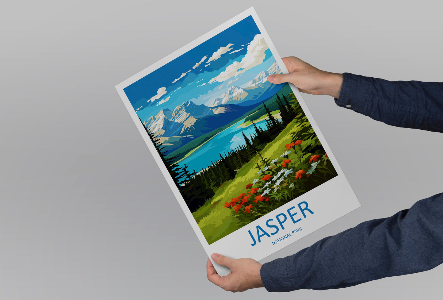 Jasper National Park Travel Print Wall Art Jasper National Park Wall Hanging Home Décor Jasper National Park Gift Art Lovers Canada Art Gift