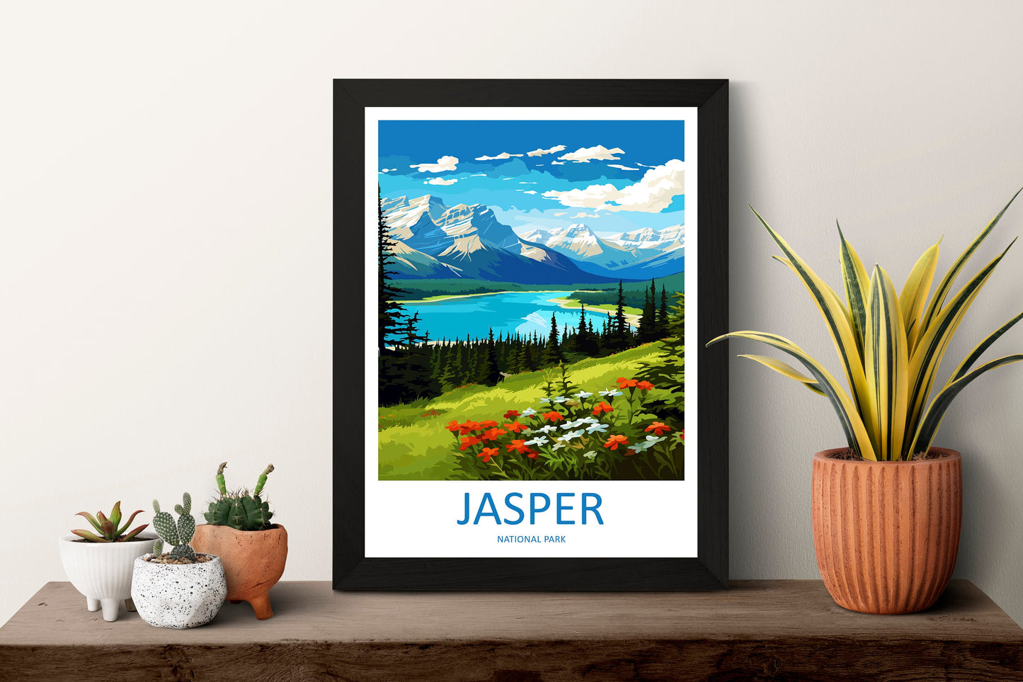 Jasper National Park Travel Print Wall Art Jasper National Park Wall Hanging Home Décor Jasper National Park Gift Art Lovers Canada Art Gift