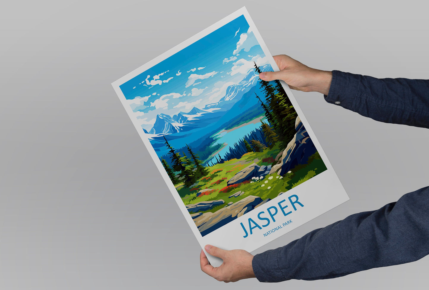 Jasper National Park Travel Print Wall Art Jasper National Park Wall Hanging Home Décor Jasper National Park Gift Art Lovers Canada Art Gift