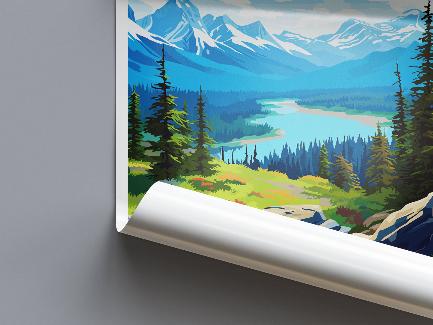 Jasper National Park Travel Print Wall Art Jasper National Park Wall Hanging Home Décor Jasper National Park Gift Art Lovers Canada Art Gift