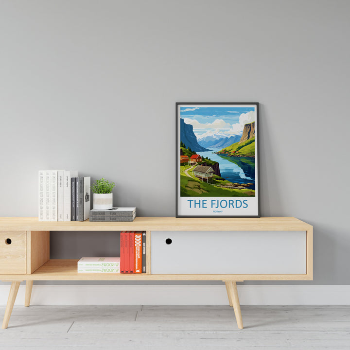 The Fjords Travel Print The Fjords Norway Home Décor The Fjords Art Print Norwegian Mountains Room Print For Scandinavian Mountains Gift Art