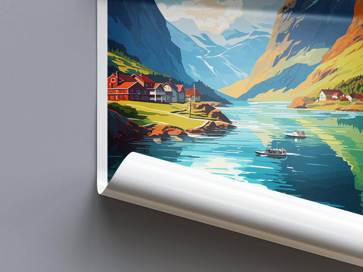 The Fjords Travel Print The Fjords Norway Home Décor The Fjords Art Print Norwegian Mountains Room Print For Scandinavian Mountains Gift Art